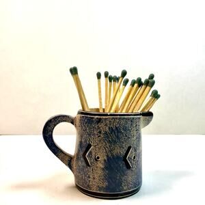 Ceramic Pitcher Matchstick Vessel
